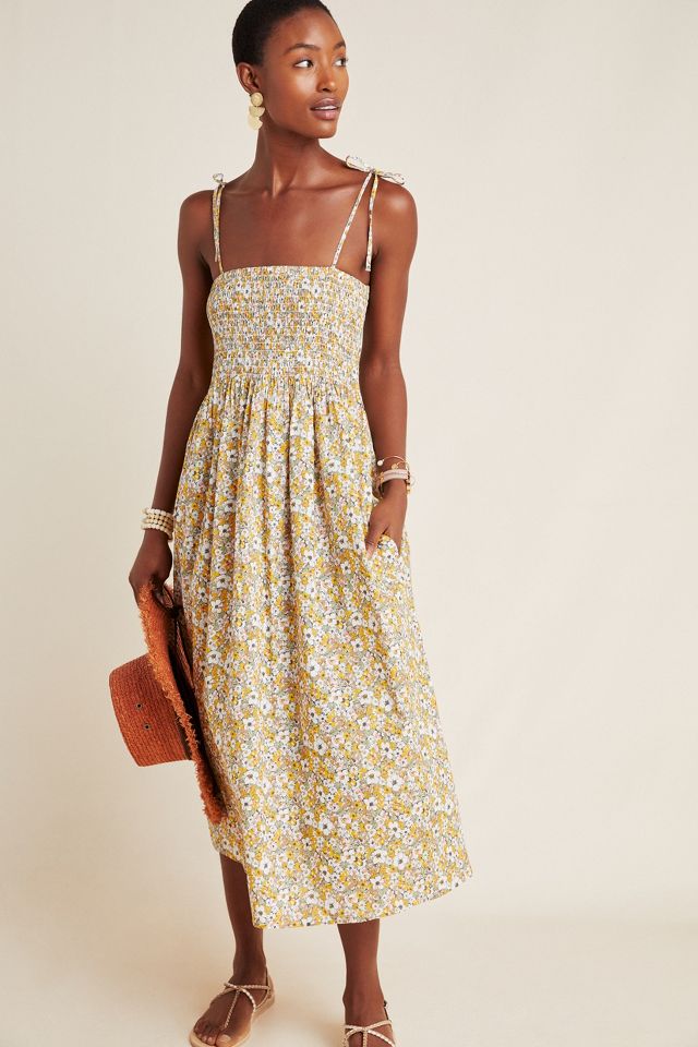 Frye x Anthropologie Alice Floral Maxi Dress