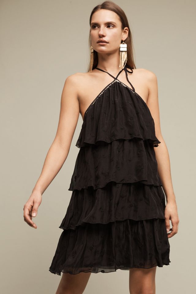 Vasta Tiered Halter Dress | Anthropologie