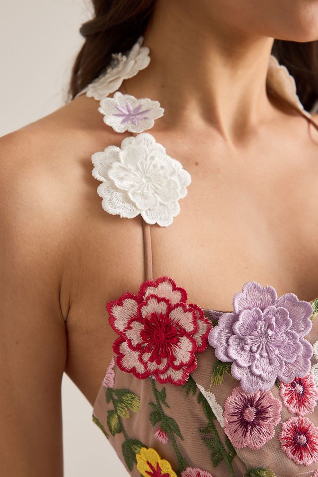 ELLIATT Neve A-Line 3D Flower Mini Dress #5