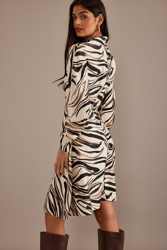 Selected Femme Alana Printed Long-Sleeve Mini Dress #3