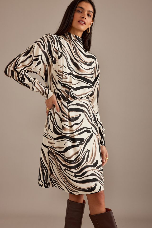 Selected Femme Alana Printed Long-Sleeve Mini Dress #4