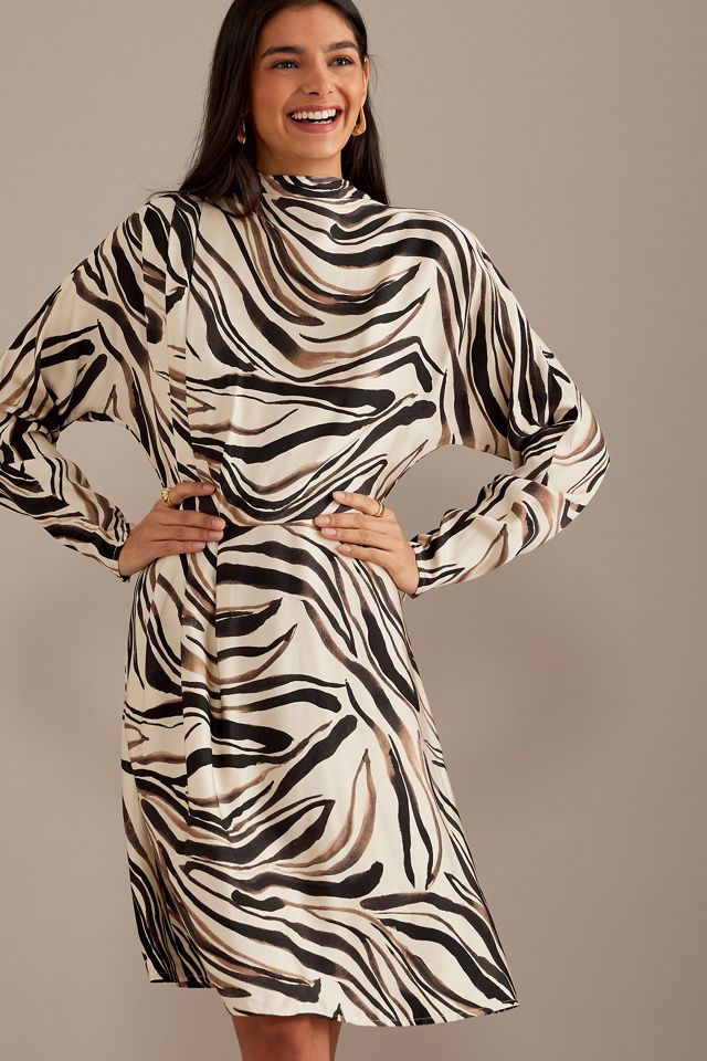 Selected Femme Alana Printed Long-Sleeve Mini Dress #1
