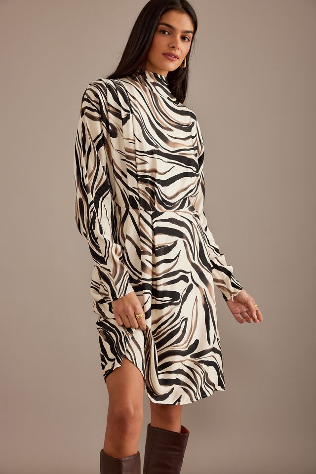 Selected Femme Alana Printed Long-Sleeve Mini Dress #2