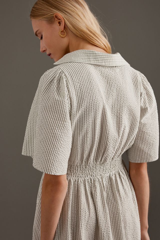 Selected Femme Fia 2/4 Cropped Striped Shirt main image 1