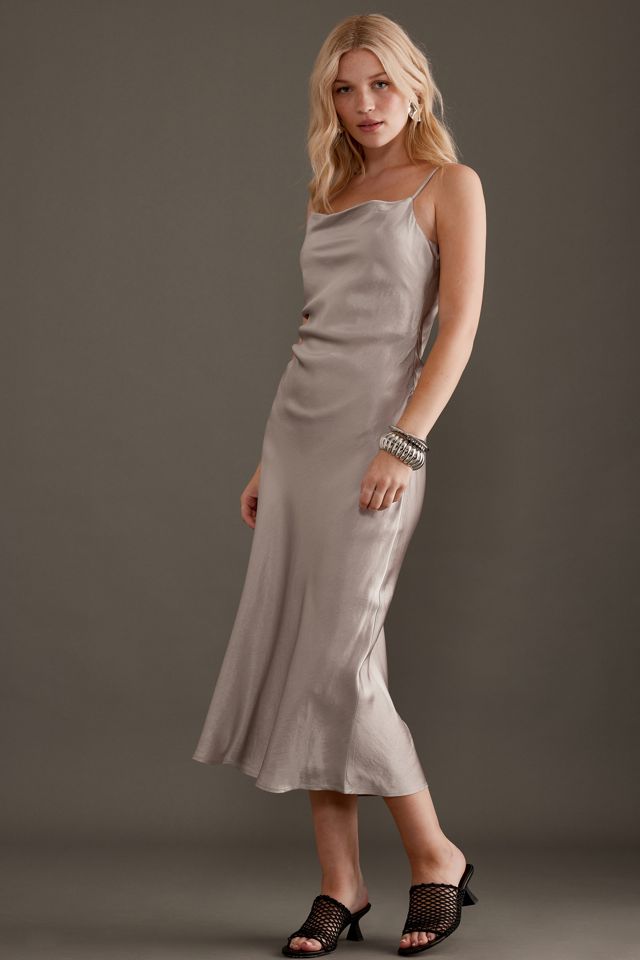 Robe Midi en Satin Selene Selected Femme #5