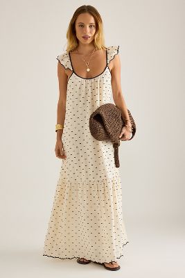 Robe longue sans manches Y. A.S en dobby texturé en taille: Uk 6 chez Anthropologie - Y.A.S - Modalova