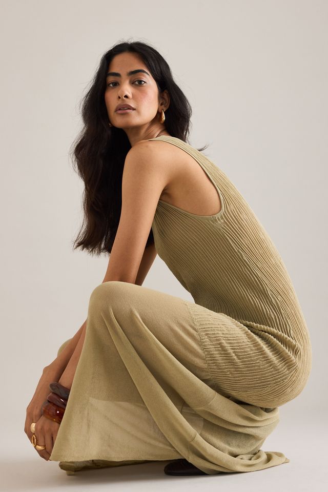 Selected  Lea Sleeveless Knit Maxi Dress #4