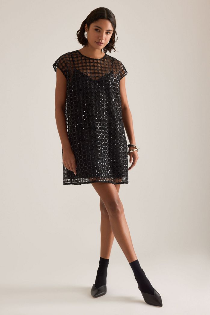 Selected Laren Sequin Mini Dress