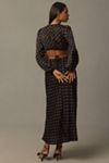 astr the label quinn midi dress ASTR the Label | Quinn Floral Jacquard Maxi Dress in White