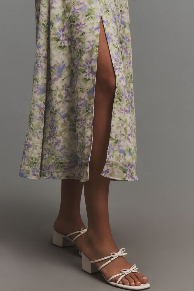 ASTR The Label V-Neck Pleated Midi Dress #3