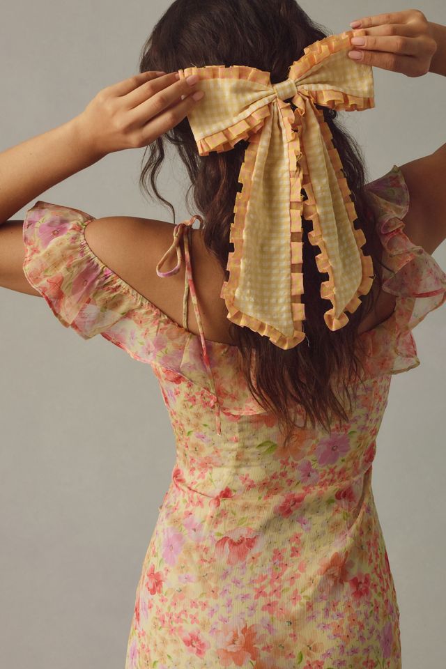 ASTR The Label Luvita Floral Ruffle Midi Dress #4