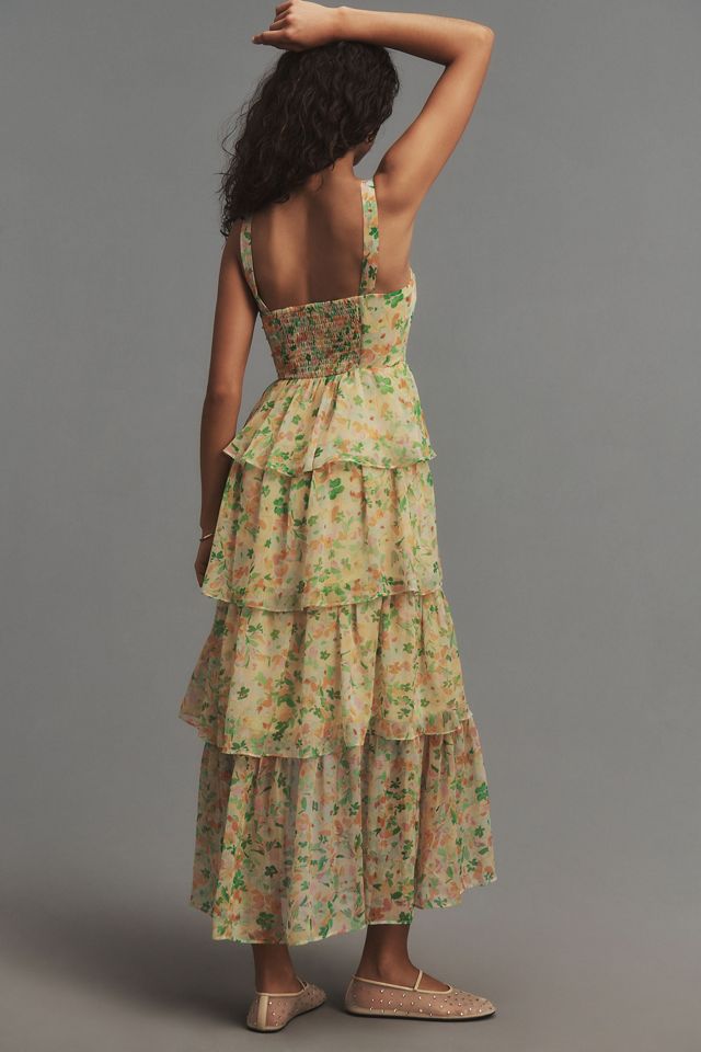 ASTR The Label Midsummer Sweetheart Tiered Midi Dress #2