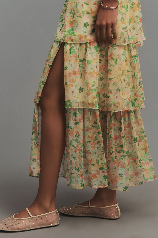 ASTR The Label Midsummer Sweetheart Tiered Midi Dress #3