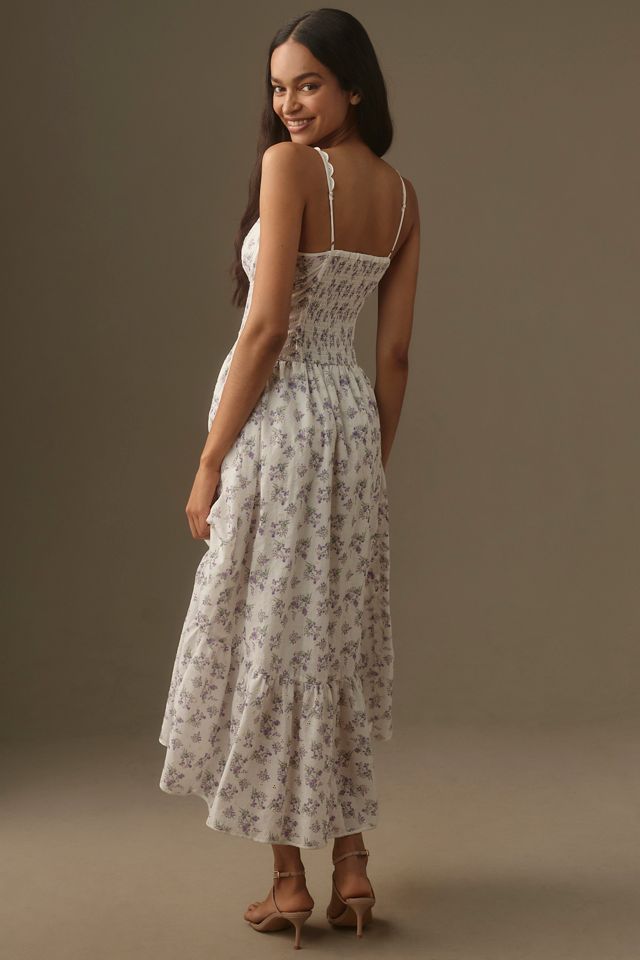 ASTR The Label Yamila Sleeveless Floral Midi Dress
