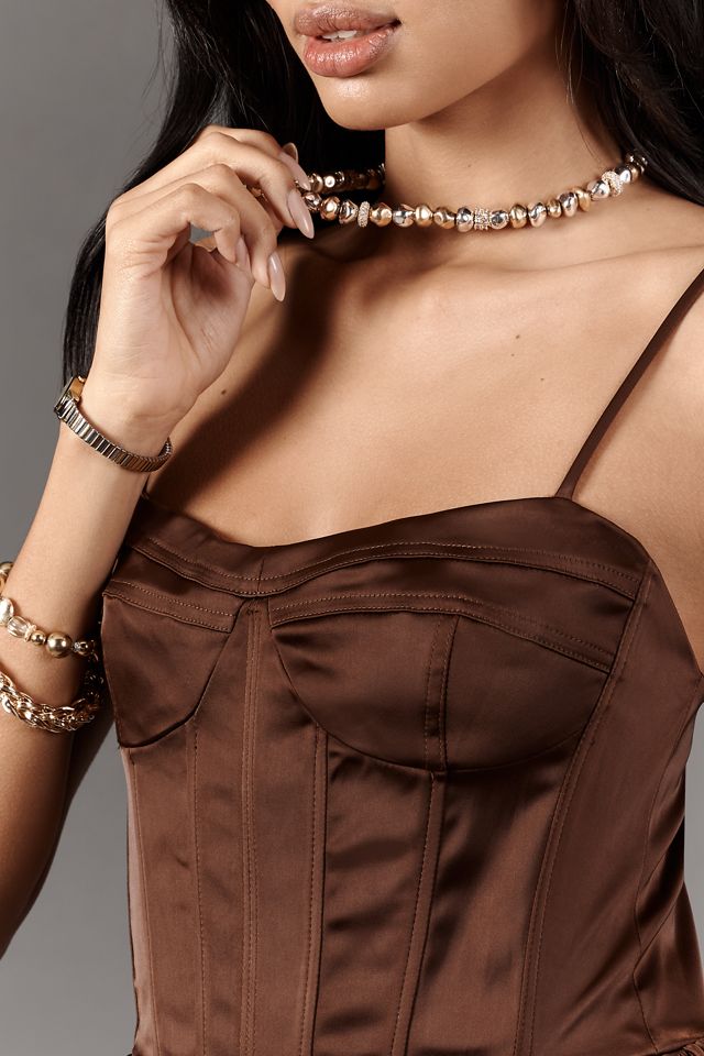 ASTR The Label Linelly Bustier Mini Skater Dress #3