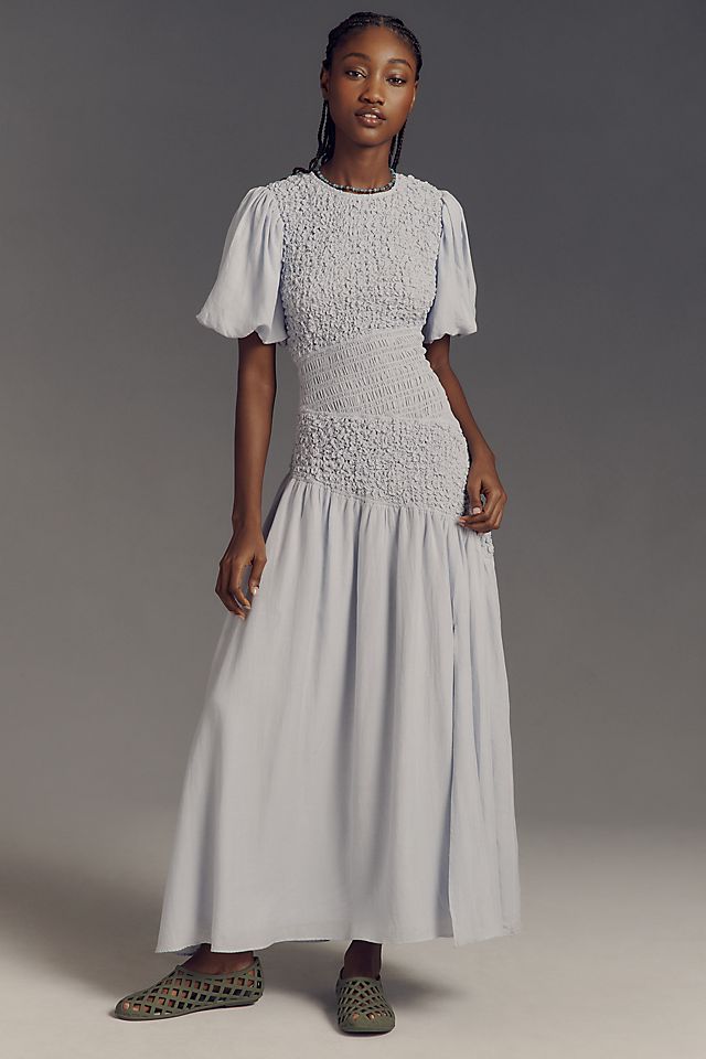 short sleeved maxi dress SEMATOMALA Women's Sleeve Empire Waist Slit Deep V Neck Flowy A Line Boho Party Long Dress BL-S Black at Amazon Women's Clothing store and effortlessly wearable Cream Short Sleeve Woven Maxi