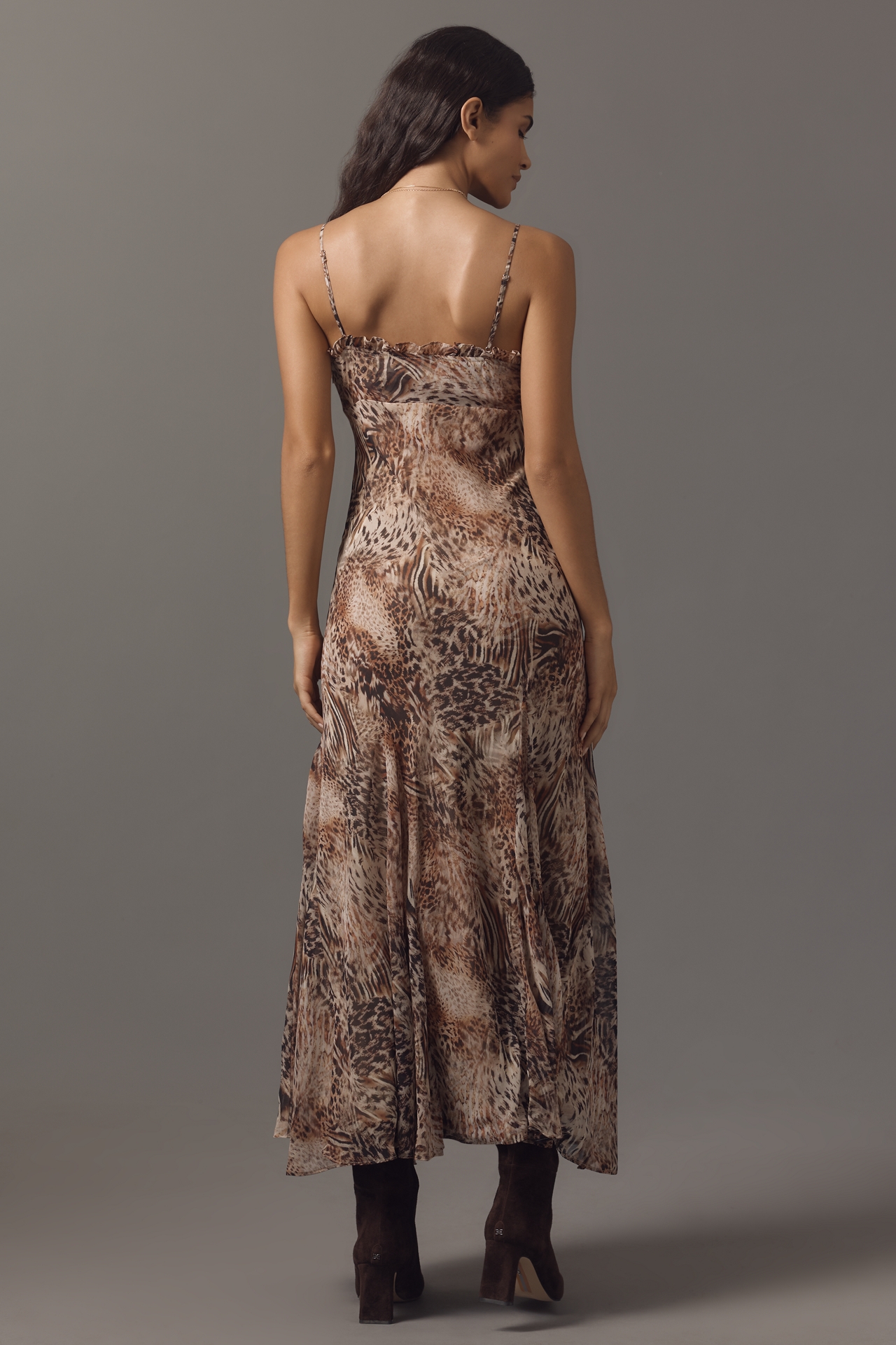 ASTR The Label Maeryn V-Neck Slip Maxi Dress