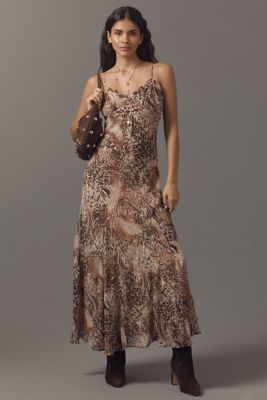 ASTR The Label Maeryn V-Neck Slip Maxi Dress