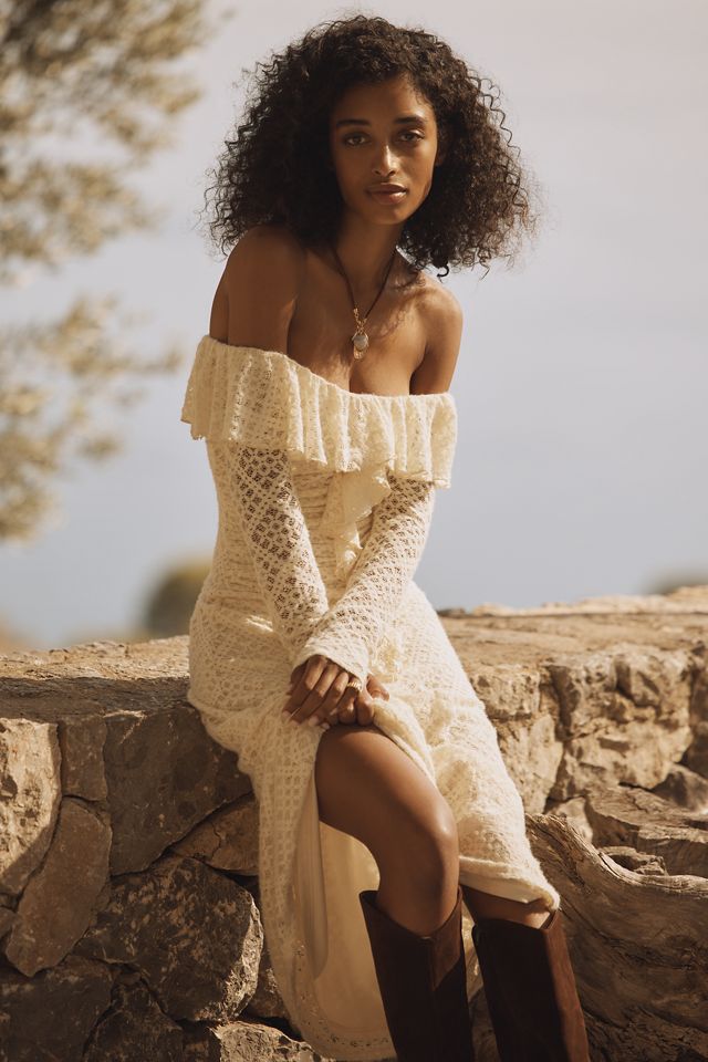ASTR the Label Dorian Off-Shoulder Maxi Dress #4