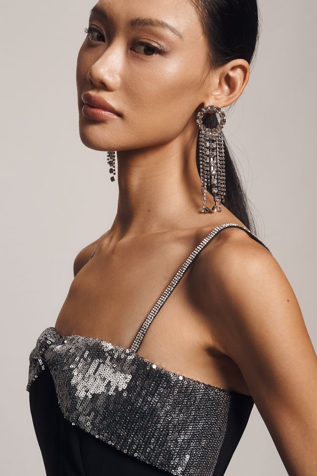 ASTR The Label Halya Sequin Bow Mini Dress #3
