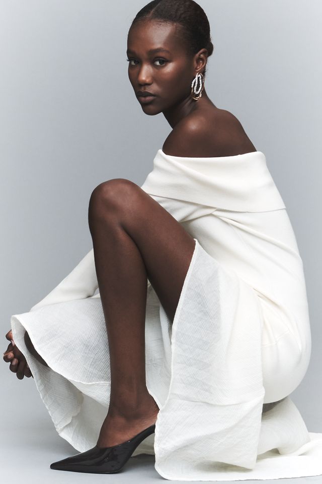 ASTR The Label Lydia Off-Shoulder Long-Sleeve Midi Dress #3