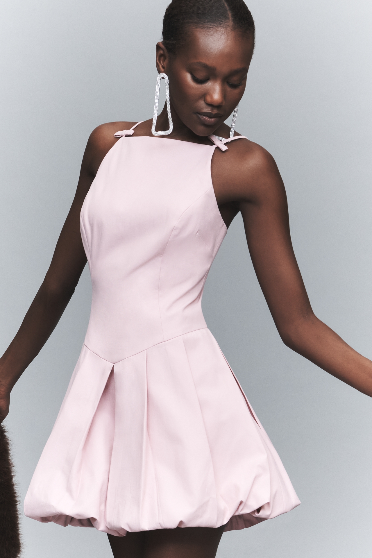 ASTR The Label Tionna Sleeveless Bubble Mini Dress