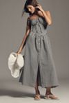 Maeve Smocked Short Sleeve Maxi Dress