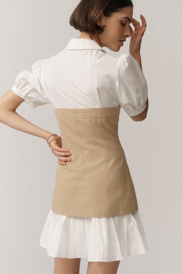 ASTR The Label Joseline Short-Sleeve Twofer Mini Dress #3