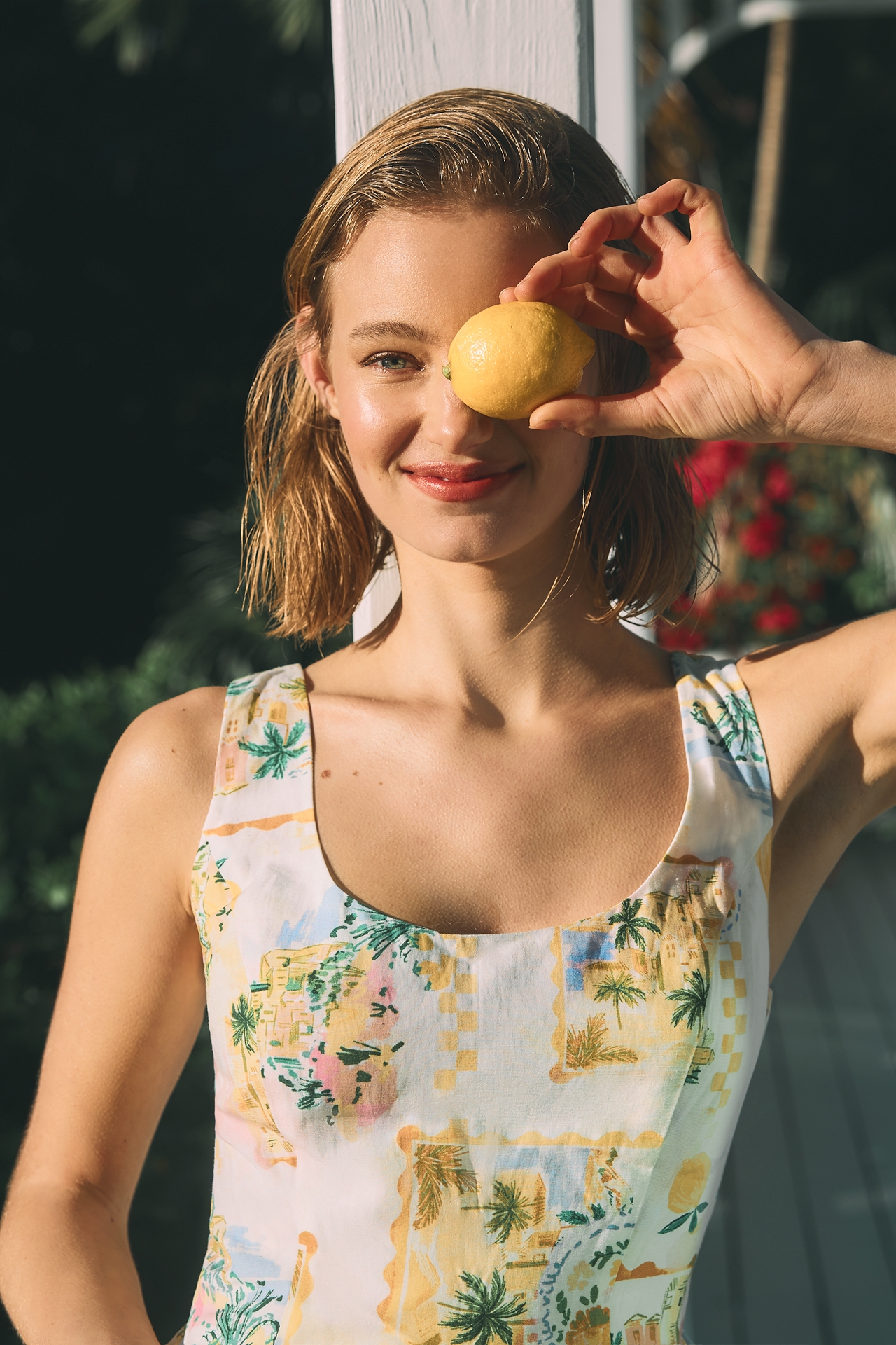 ASTR The Label Reina Drop-Waist Mini Dress