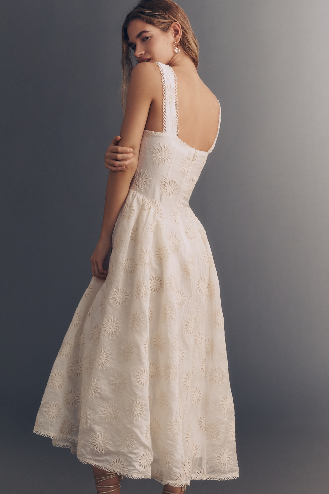 ASTR The Label Caerwyn Corset Midi Dress