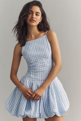 Mare Mare Gingham Square-Neck Mini Dress | Anthropologie