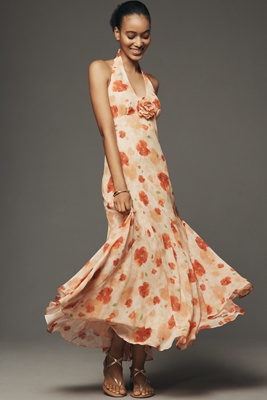 ASTR The Label Yasmeen Halter Slip Dress