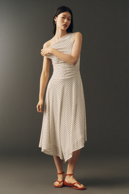 Ciarra Plus Asymmetric Midi Dress