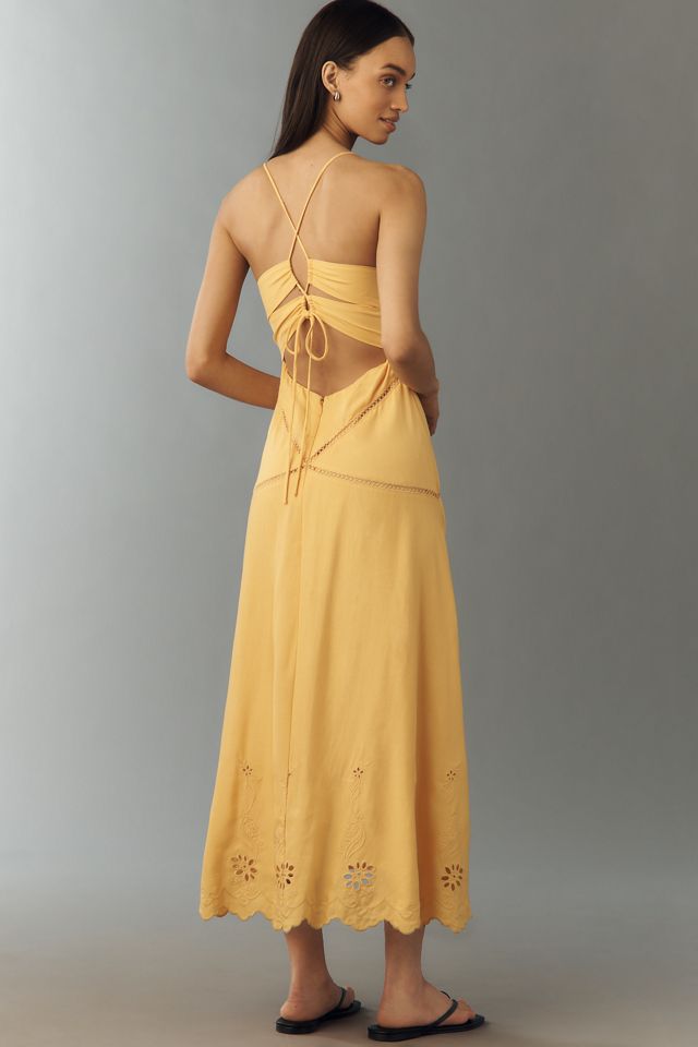 ASTR The Label Linen Lainey Maxi Dress | Anthropologie