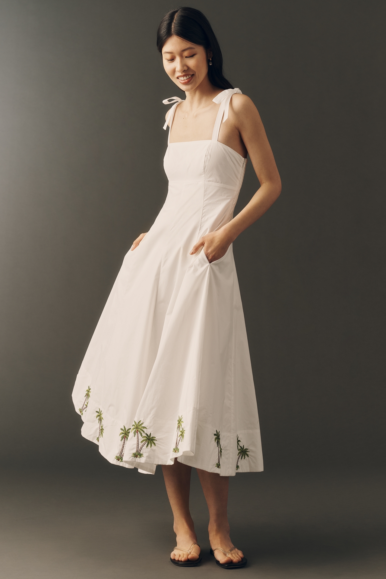 ASTR The Label Shiann Cotton Midi Dress