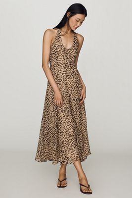 ASTR The Label Myra Halter Maxi Dress