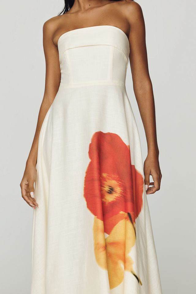 ASTR The Label Ximena Strapless Maxi Dress #3