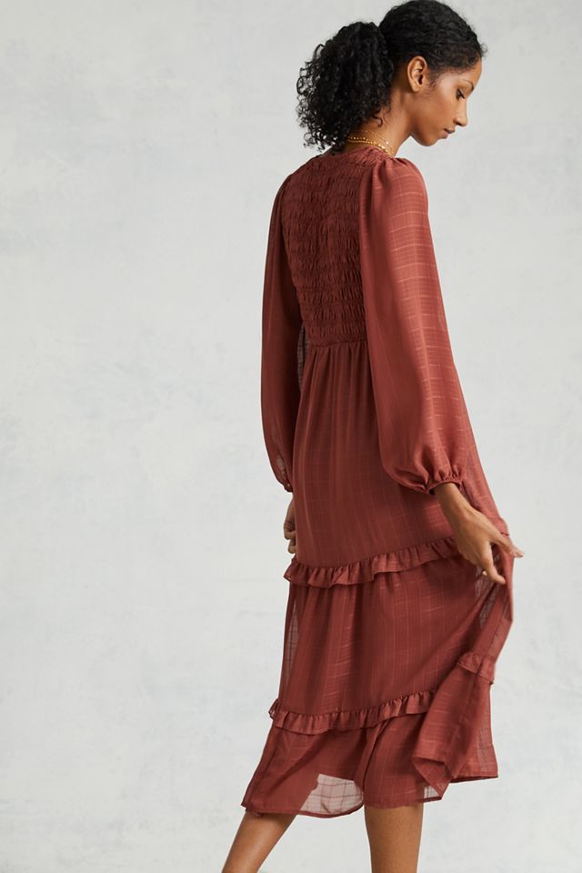 Tiered Ruffled Maxi Dress #4
