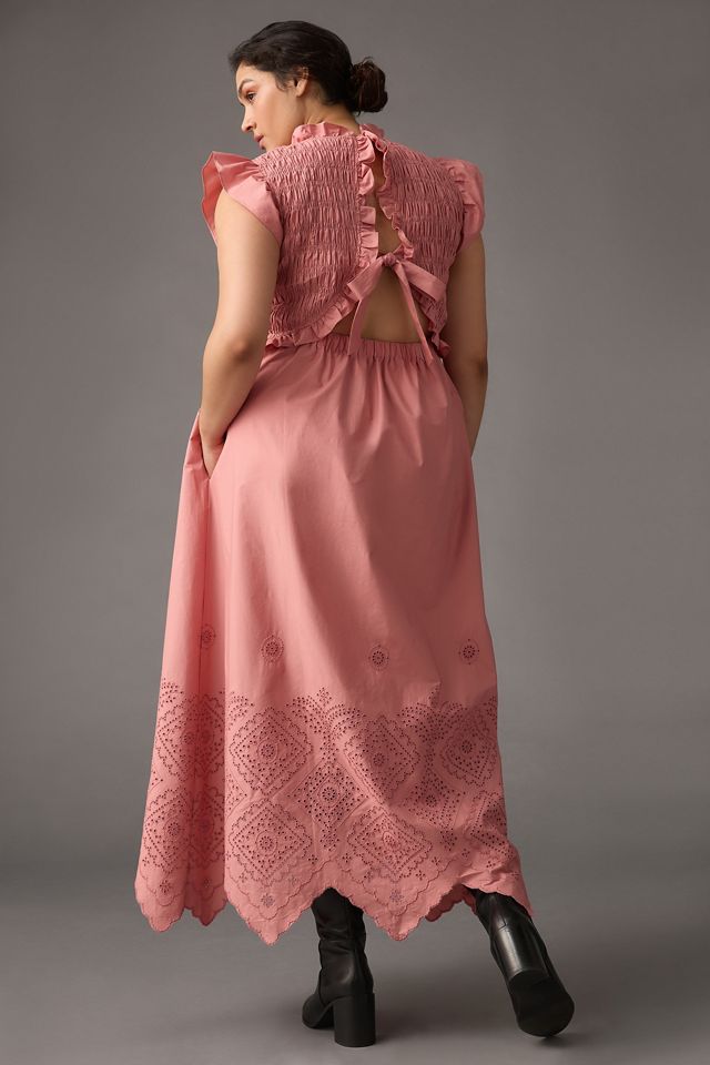 Moon River Flutter-Sleeve Dress | Anthropologie