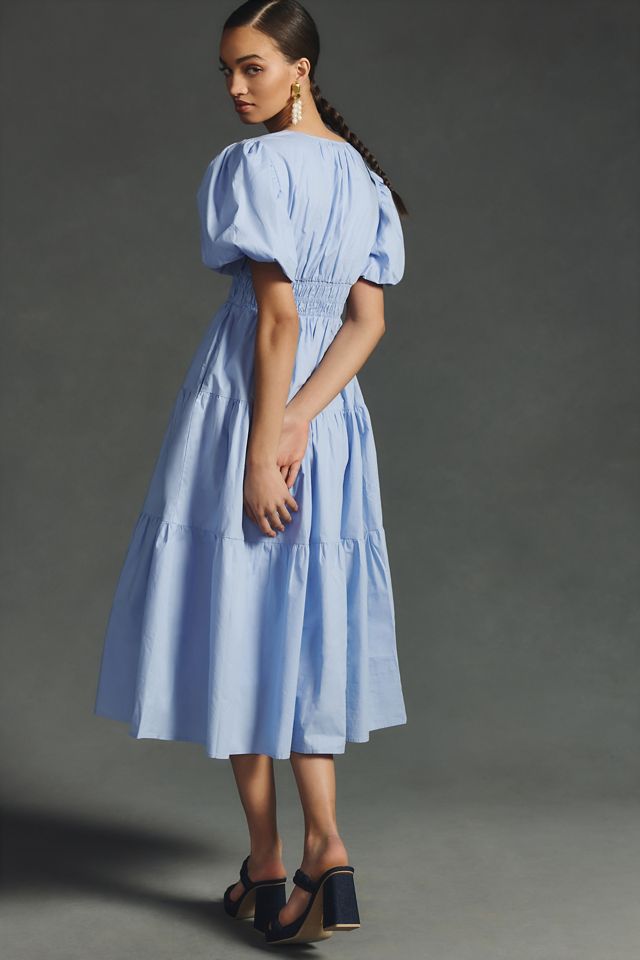 Botanical Escape Puffed Sleeve Dress main image 1
