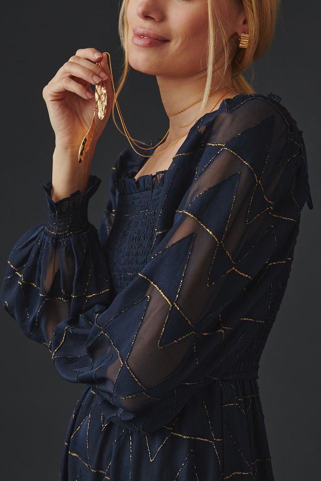 Moon River Squareneck Maxi Dress #1