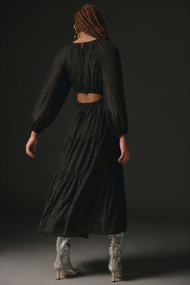 Moon River Crewneck Midi Dress #1