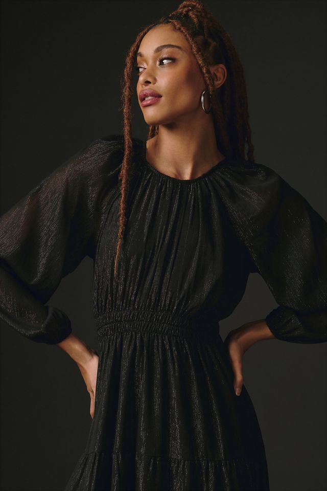 Moon River Crewneck Midi Dress #2