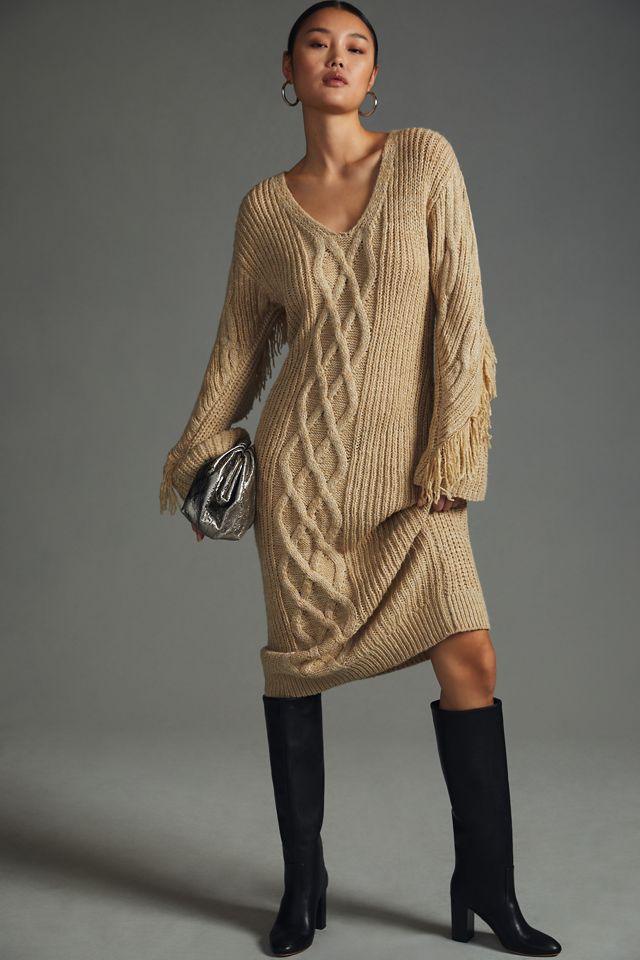 Moon River Cable-Knit Sweater Dress | Anthropologie