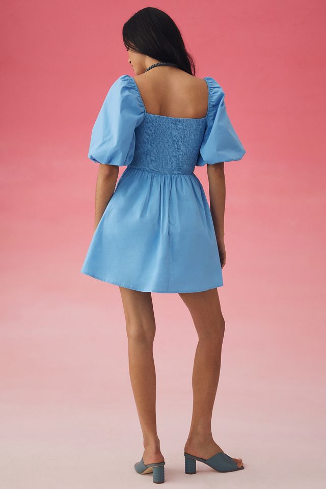 Robe Mini Babydoll à Manches Bouffantes Moon River #2