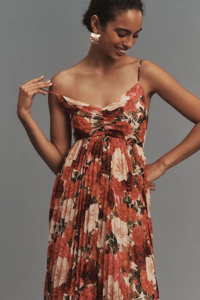 Moon River Sleeveless Pleated Midi Dress #2