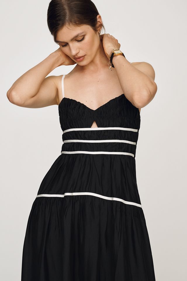 Moon River Piped Midi Dress #3