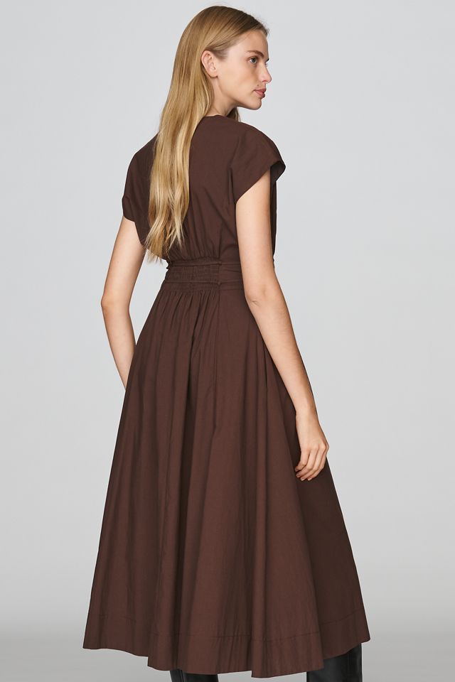 Moon River 100% Cotton Pleated Midi Dress #2