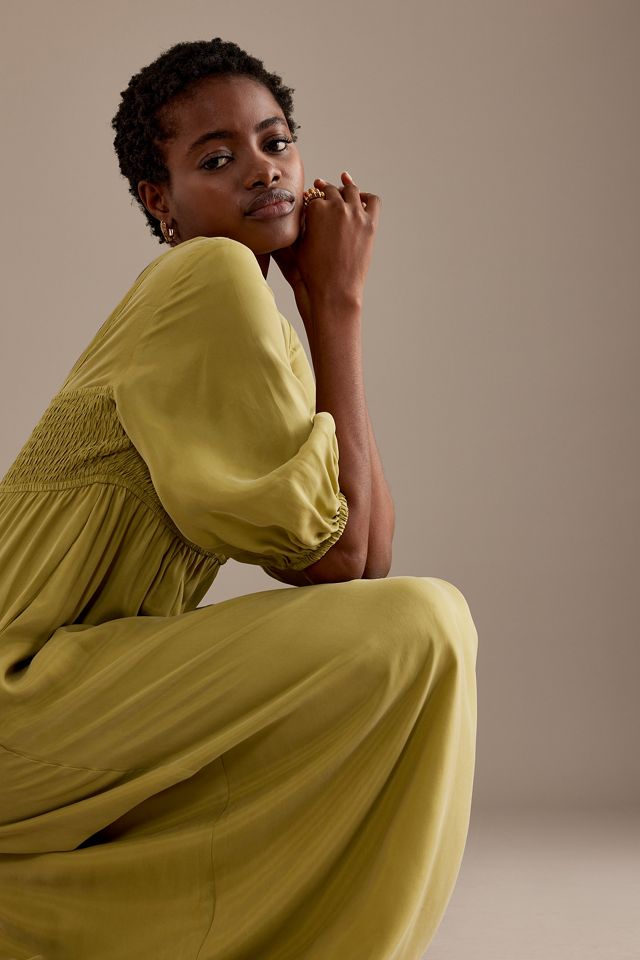 Sancia Rumia Balloon-Sleeve Maxi Dress #5