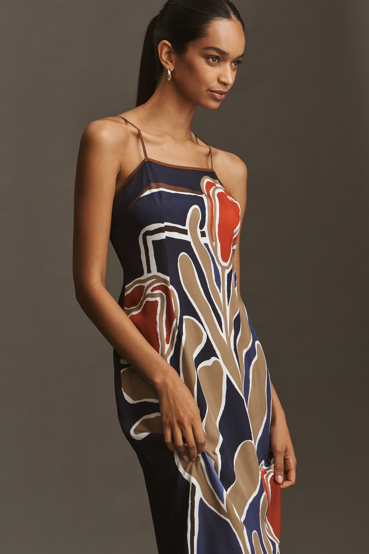 Sancia Petite Avinta Asymmetric Midi Dress